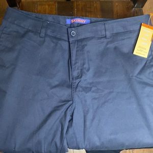 Girls uniform pants navy blue 20 1/2 skinny fit
